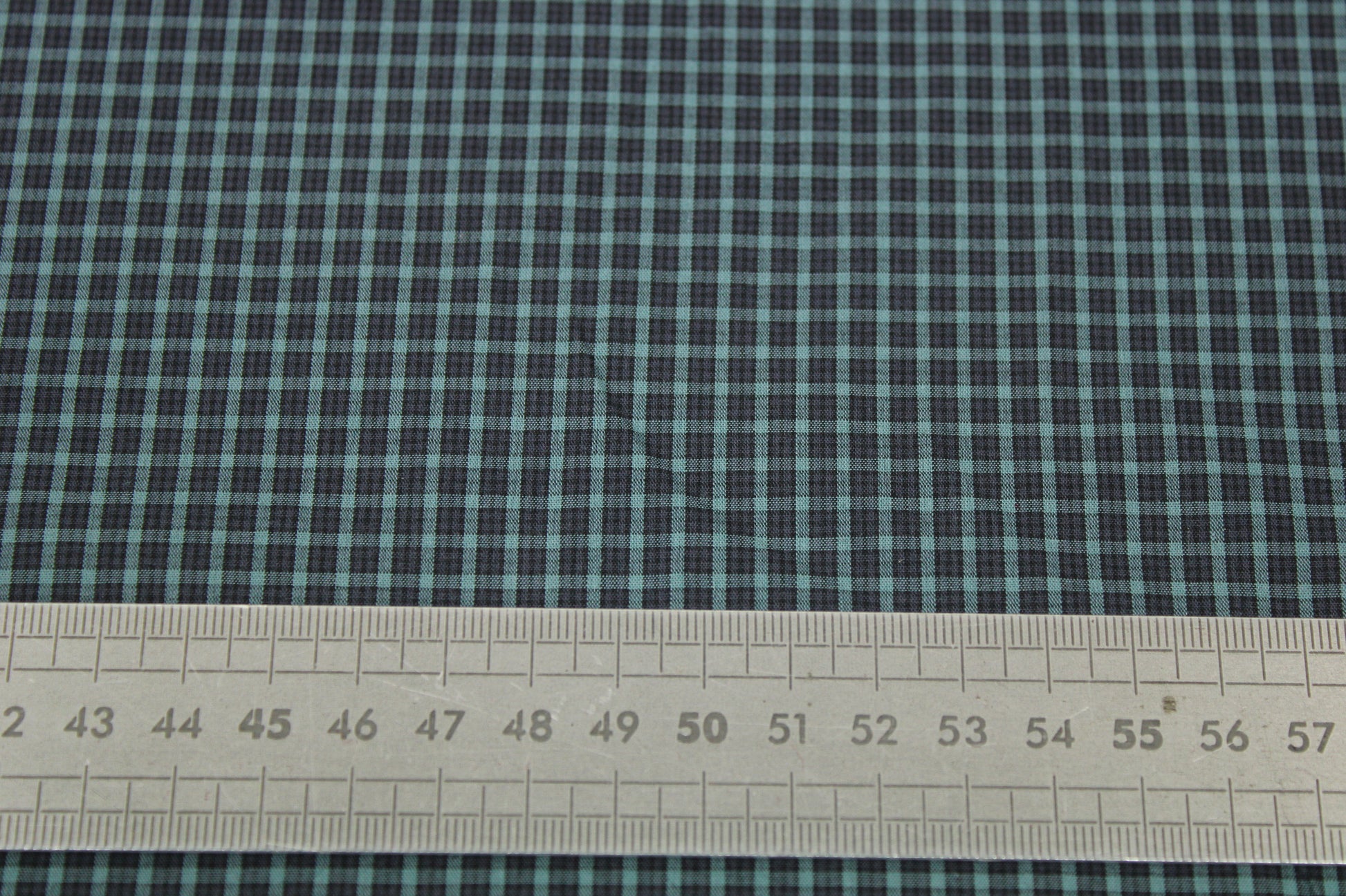 Tissu popeline coton - à carreaux - ton gris vert - photo 4/4 | So Tissus