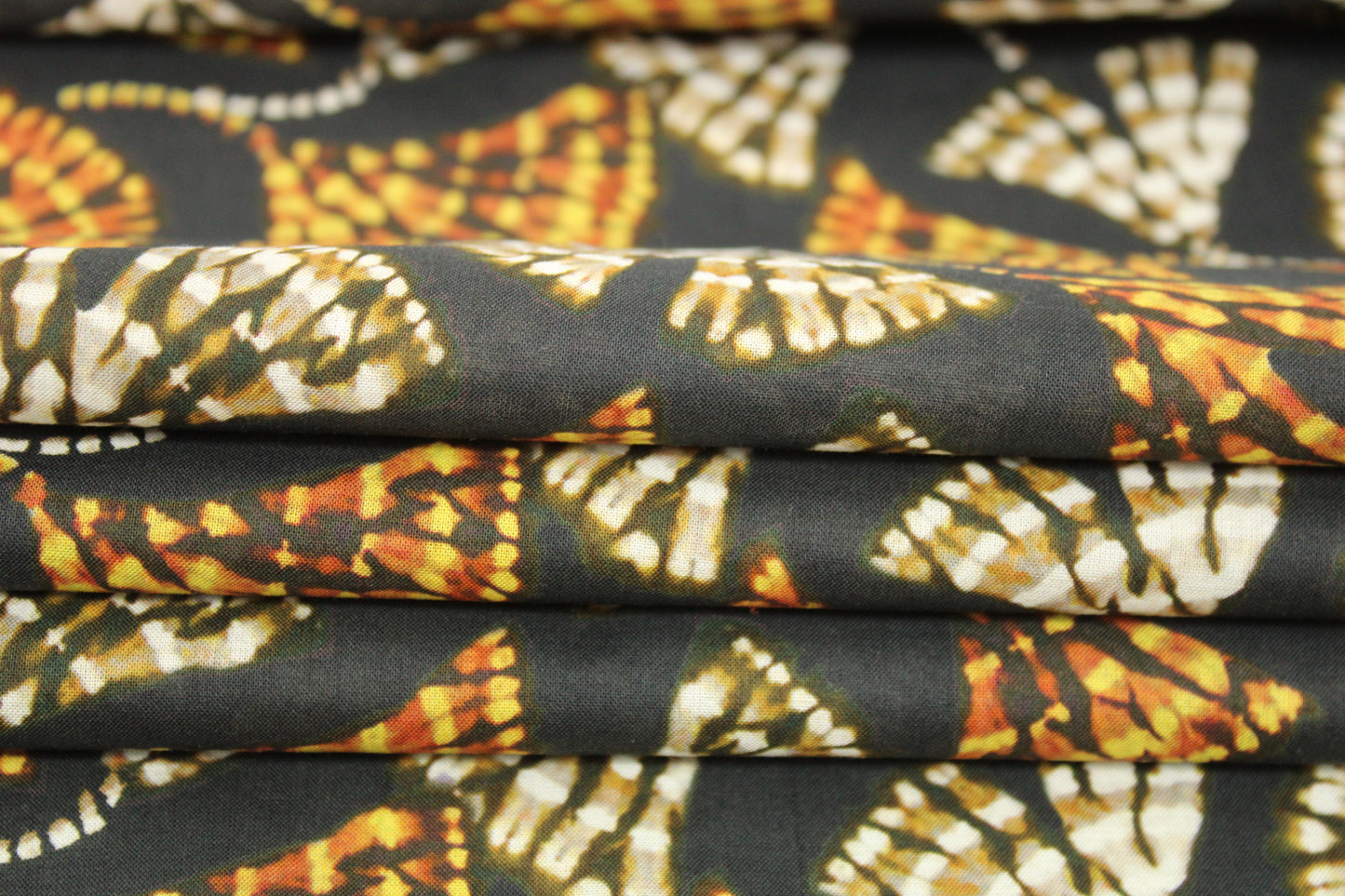 Tissu voile viscose - imprimé pissenlit abstrait - photo 2/5 | So Tissus