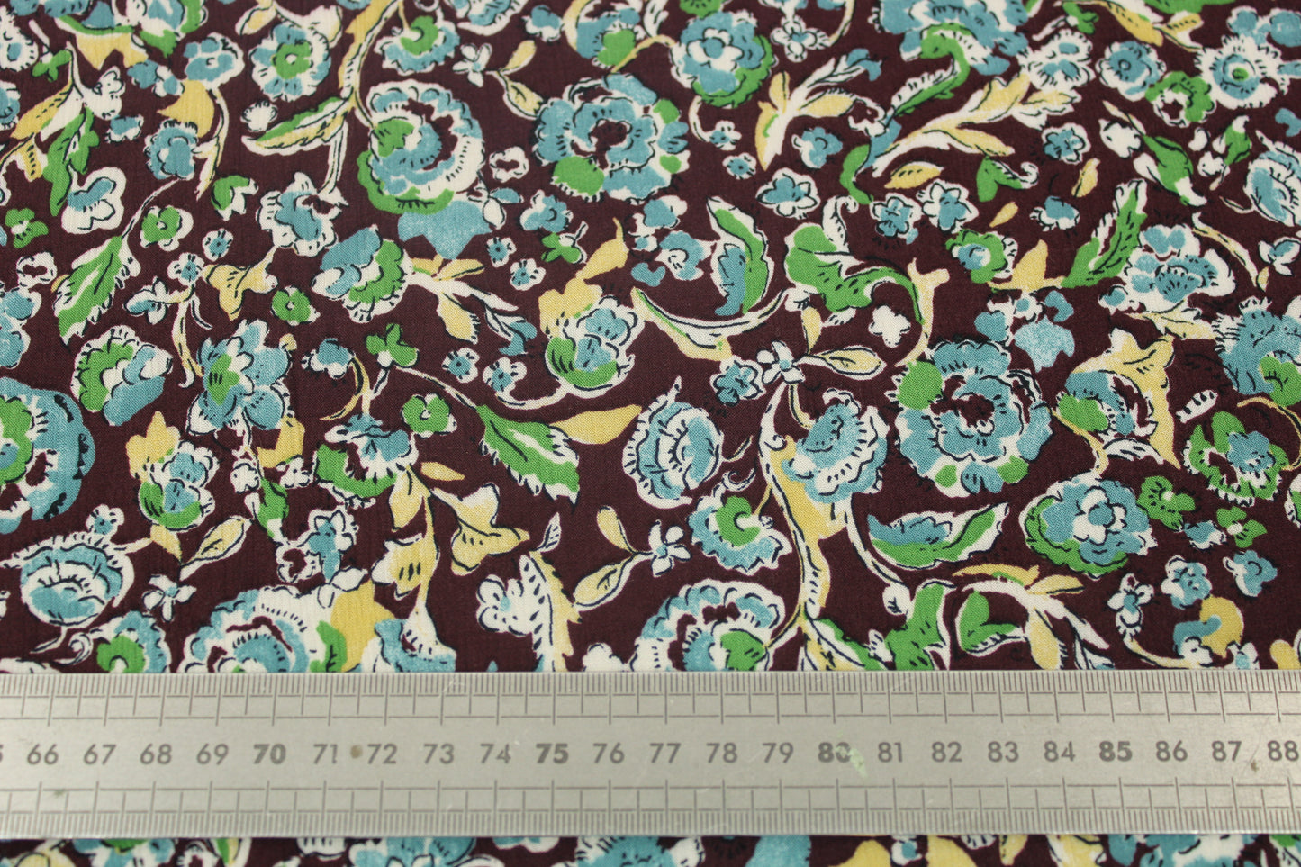 Tissu crêpon viscose - petite fleurs bleus - photo 5/5 | So Tissus