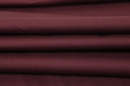 Tissu satin de coton - bordeaux - photo 2/3 | So Tissus