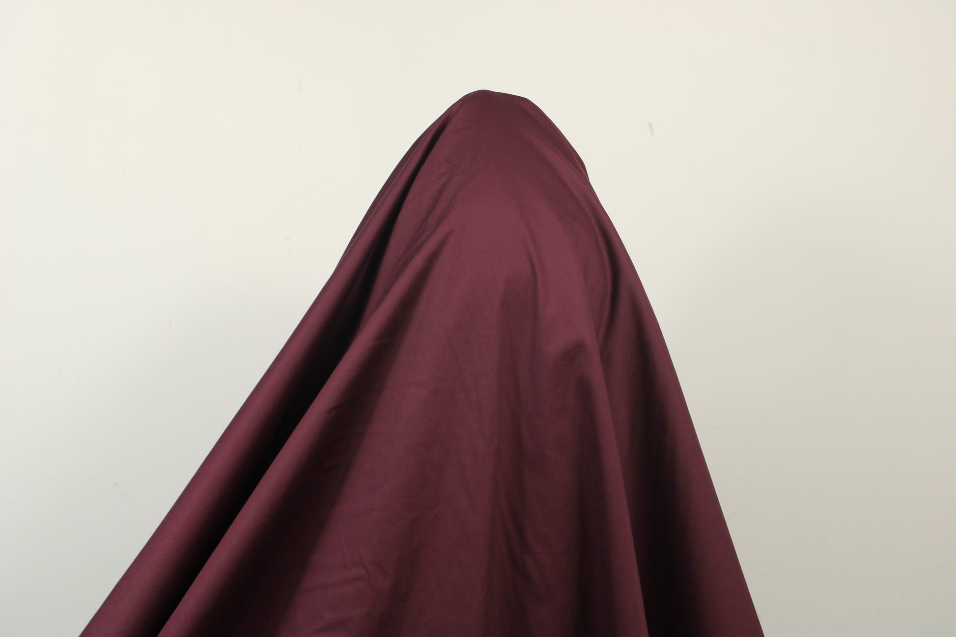 Tissu satin de coton - bordeaux - photo 3/3 | So Tissus