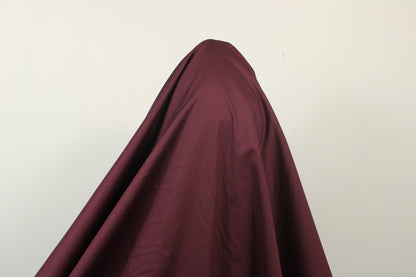 Tissu satin de coton - bordeaux - photo 3/3 | So Tissus