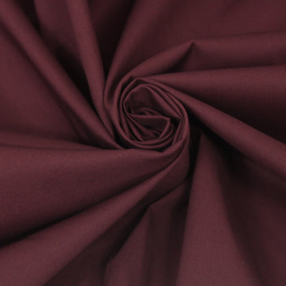 Tissu satin de coton - bordeaux - photo 1/3 | So Tissus