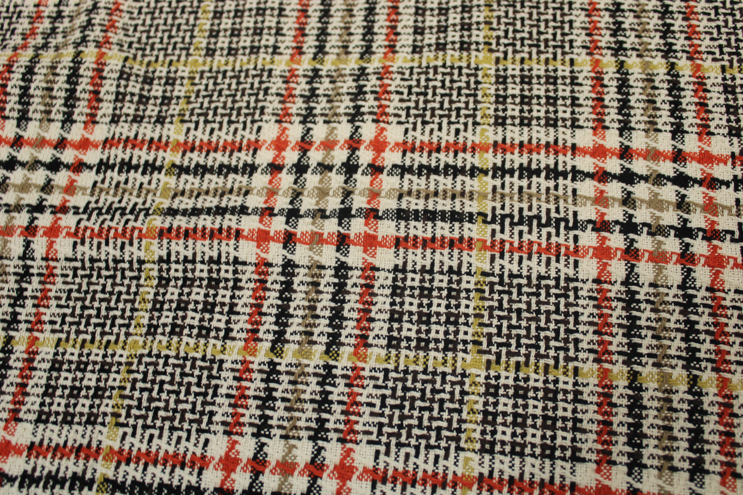 Tissu tweed coton tissé - ton marron beige - photo 4/5 | So Tissus