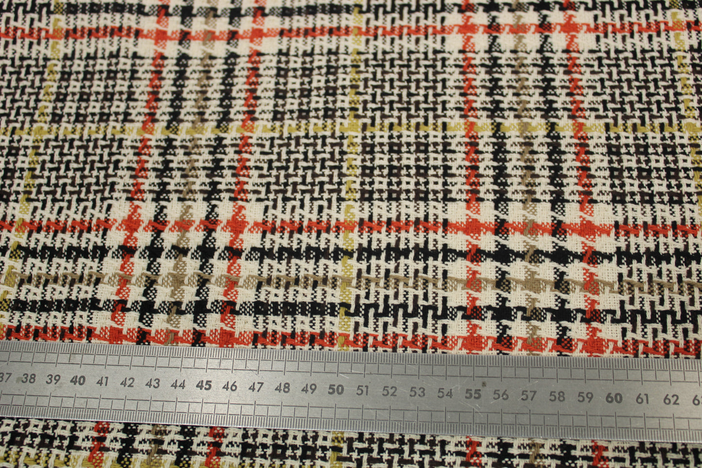 Tissu tweed coton tissé - ton marron beige - photo 5/5 | So Tissus
