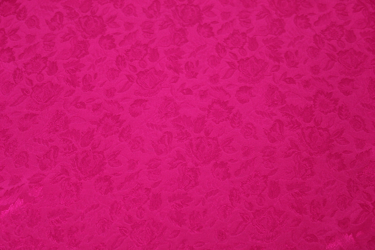 Tissu crêpe de soie - motif fleuri - fuchsia - photo 4/4 | So Tissus