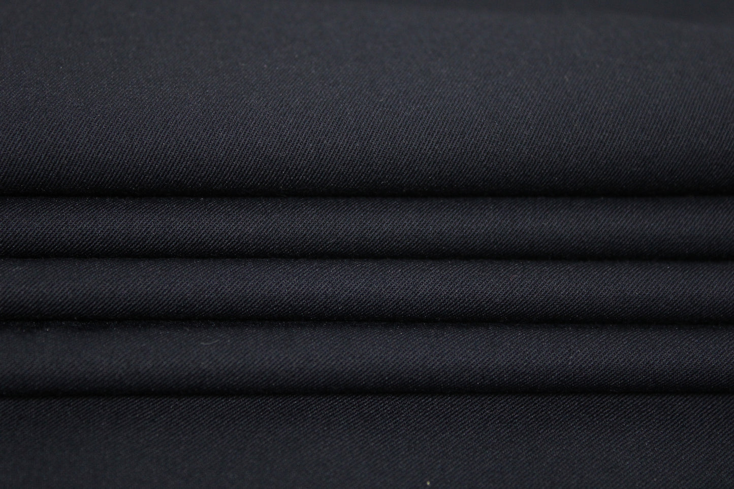Tissu sergé stretch - bleu marine foncé - photo 2/3 | So Tissus