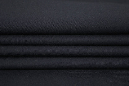 Tissu sergé stretch - bleu marine foncé - photo 2/3 | So Tissus