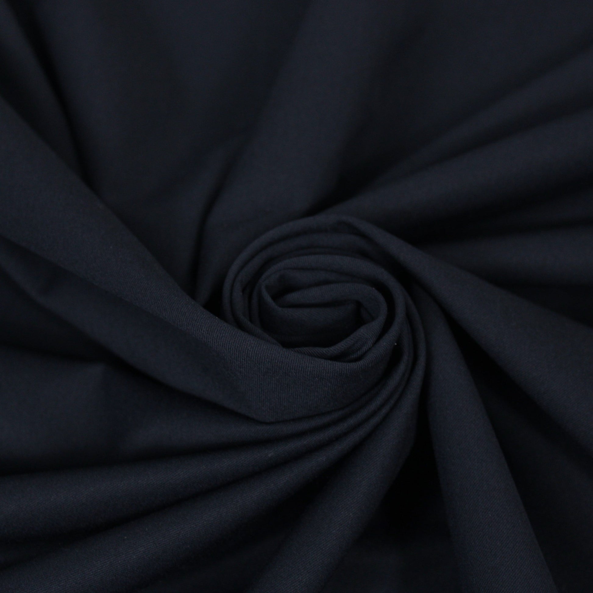 Tissu sergé stretch - bleu marine foncé - photo 1/3 | So Tissus
