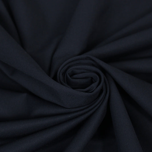 Tissu sergé stretch - bleu marine foncé - photo 1/3 | So Tissus