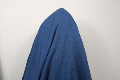 Tissu double gaze de coton - bleu pétrole - photo 3/3 | So Tissus