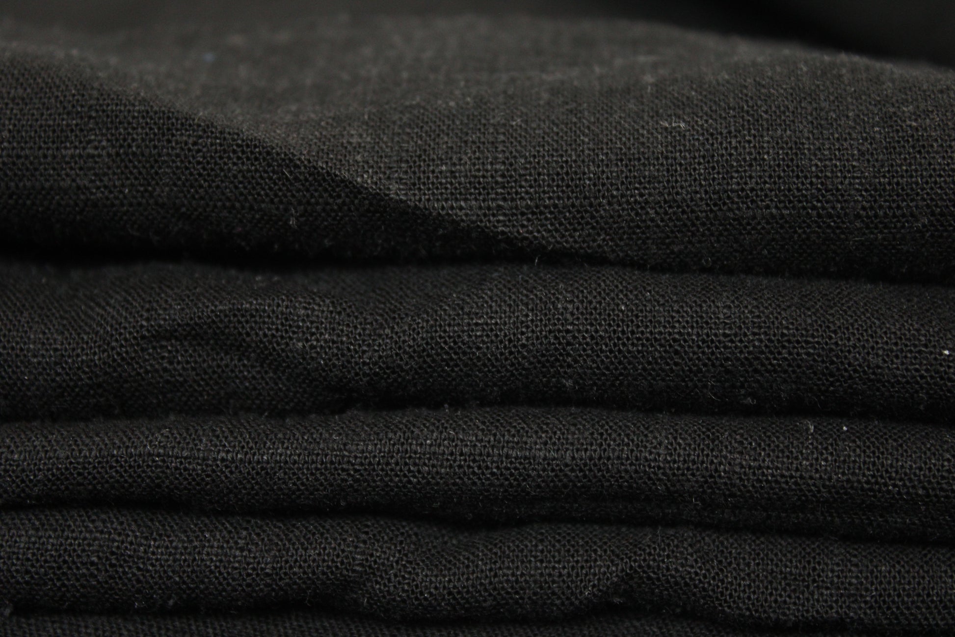 Tissu lin - noir - photo 2/3 | So Tissus