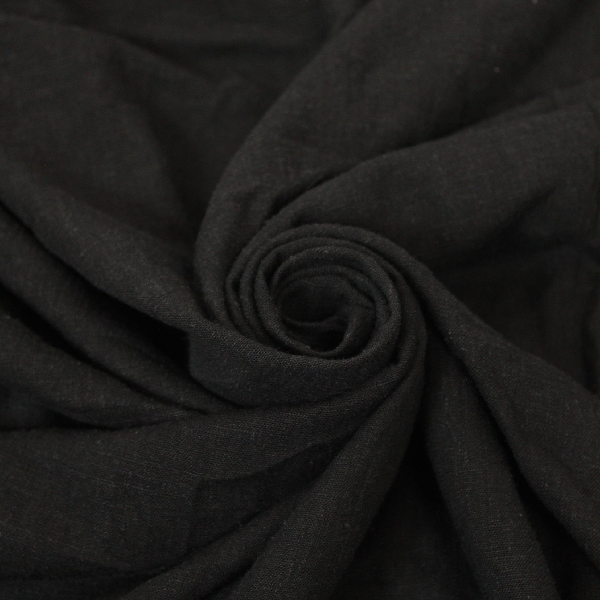 Tissu lin - noir - photo 1/3 | So Tissus