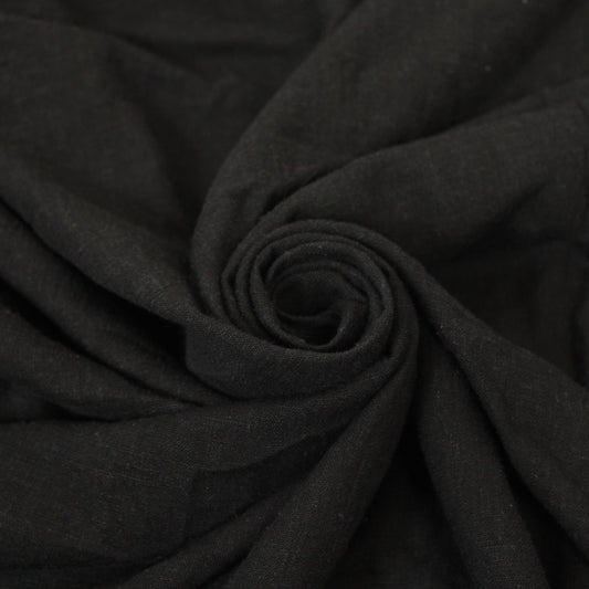 Tissu lin - noir - photo 1/3 | So Tissus