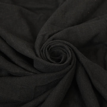 Tissu lin - noir