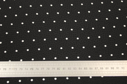 Tissu crêpe de soie - imprimé à pois - noir et blanc - photo 5/5 | So Tissus