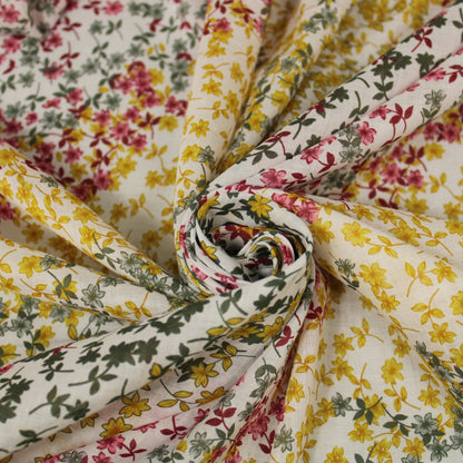 Tissu voile viscose - imprimé fleuri - photo 1/5 | So Tissus