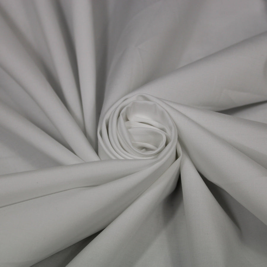Tissu popeline de coton premium japonaise - blanc