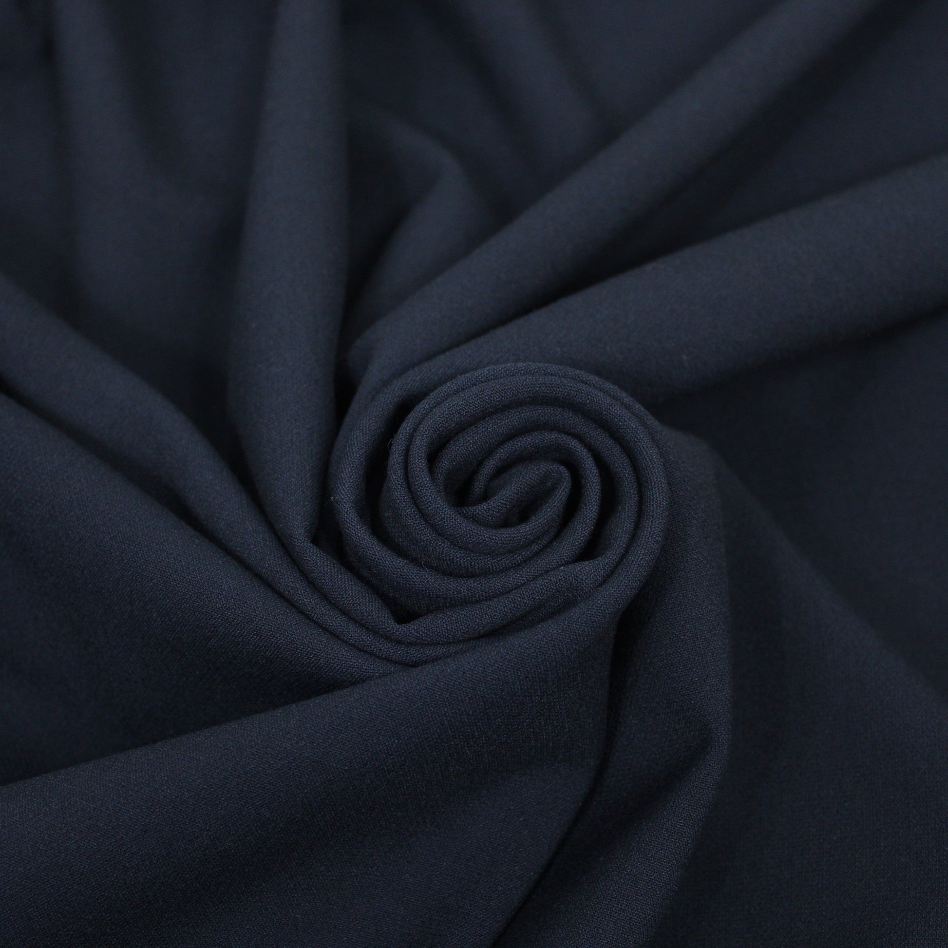 Tissu double crêpe stretch - bleu marine - photo 1/3 | So Tissus