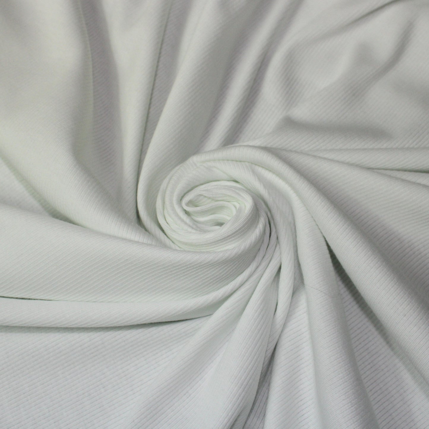 Tissu maille coton côtelé - blanc - photo 1/3 | So Tissus