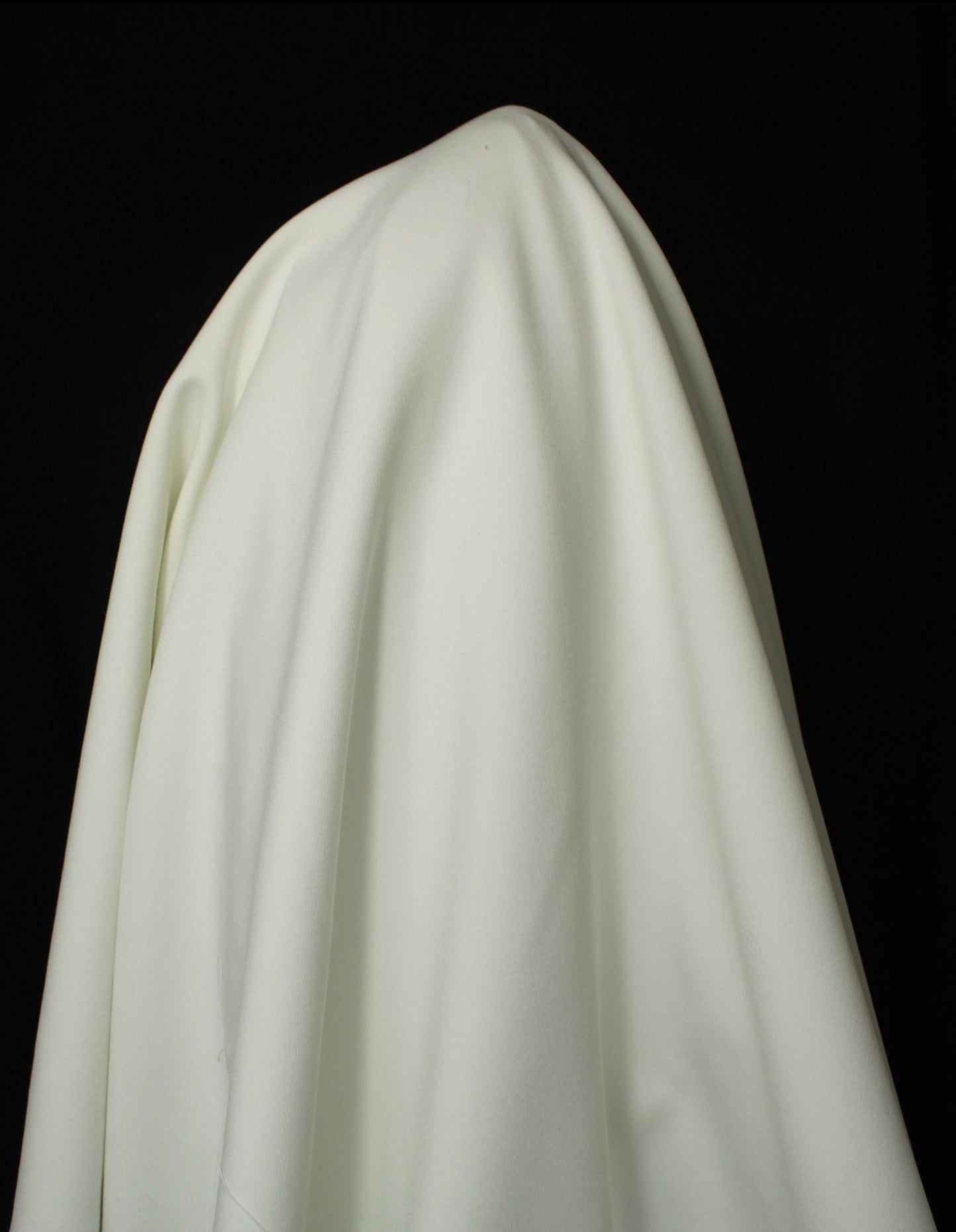 Tissu double crêpe stretch - blanc - photo 3/3 | So Tissus