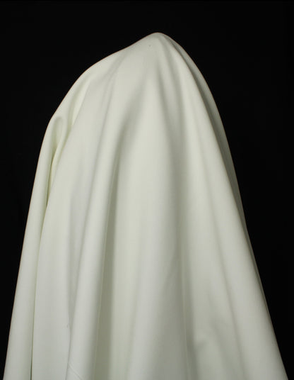 Tissu double crêpe stretch - blanc - photo 3/3 | So Tissus