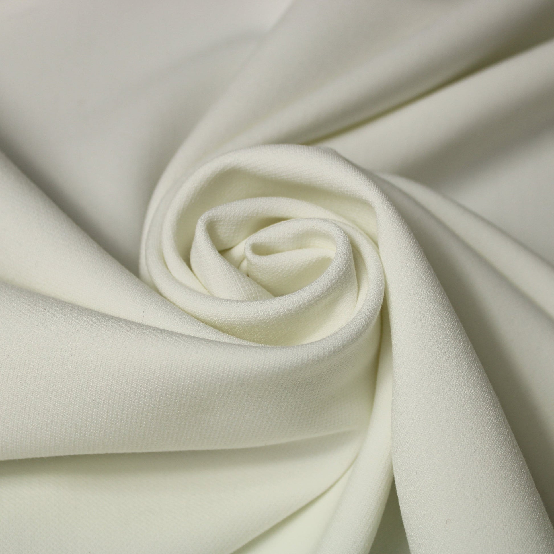 Tissu double crêpe stretch - blanc - photo 1/3 | So Tissus
