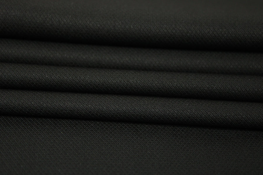 Tissu toile stretch - noir