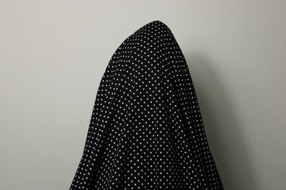 Tissu jersey coton - à pois - noir et blanc - photo 3/5 | So Tissus