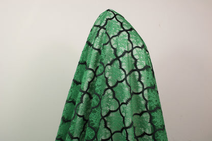 coupon de 3 mètres de dentelle - vert prairie - photo 3/5 | So Tissus