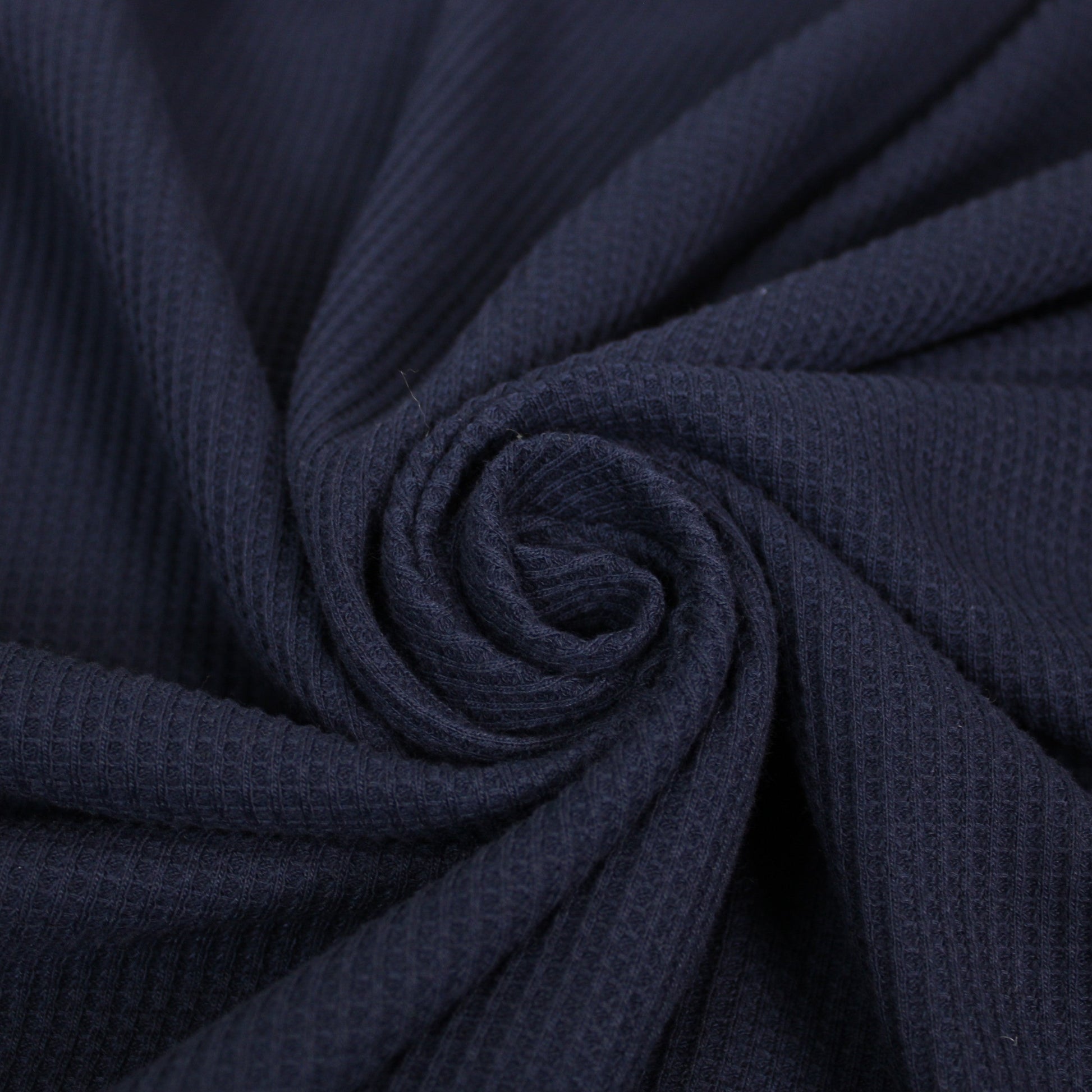 Tissu maille nid d'abeille - bleu marine - photo 1/3 | So Tissus