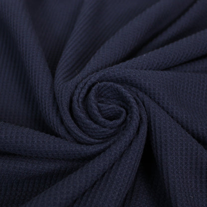 Tissu maille nid d'abeille - bleu marine - photo 1/3 | So Tissus