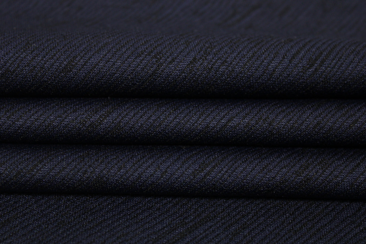 Tissu maille Milano - motif zébré - bleu marine et noir - photo 2/3 | So Tissus