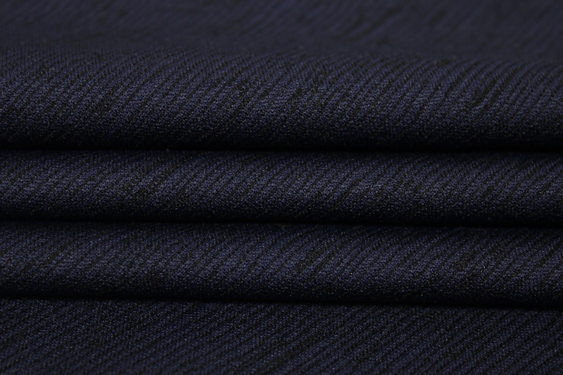 Tissu maille Milano - motif zébré - bleu marine et noir - photo 2/3 | So Tissus