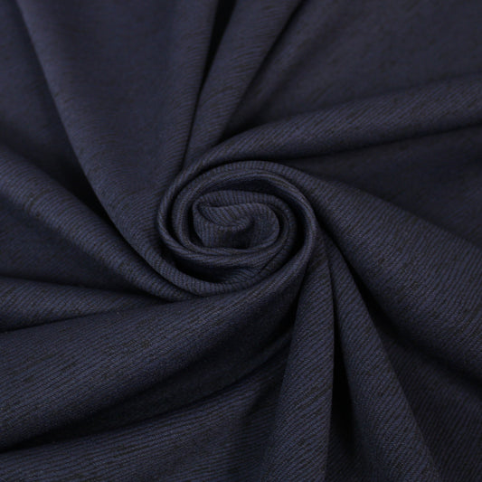 Tissu maille Milano - motif zébré - bleu marine et noir - photo 1/3 | So Tissus
