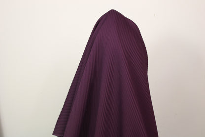 Tissu maille côtelé - prune - photo 3/3 | So Tissus