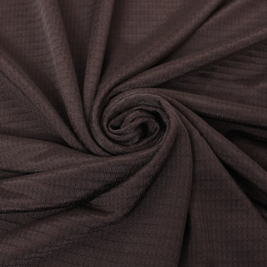 Tissu maille viscose - ripstop - bistre - photo 1/3 | So Tissus