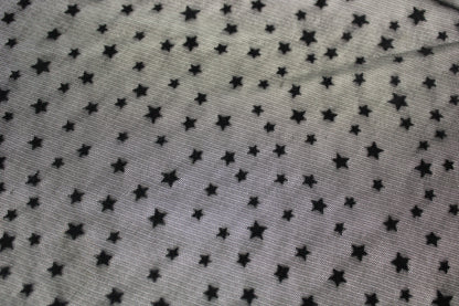 Tissu maille résille motif étoile - noir - photo 4/6 | So Tissus