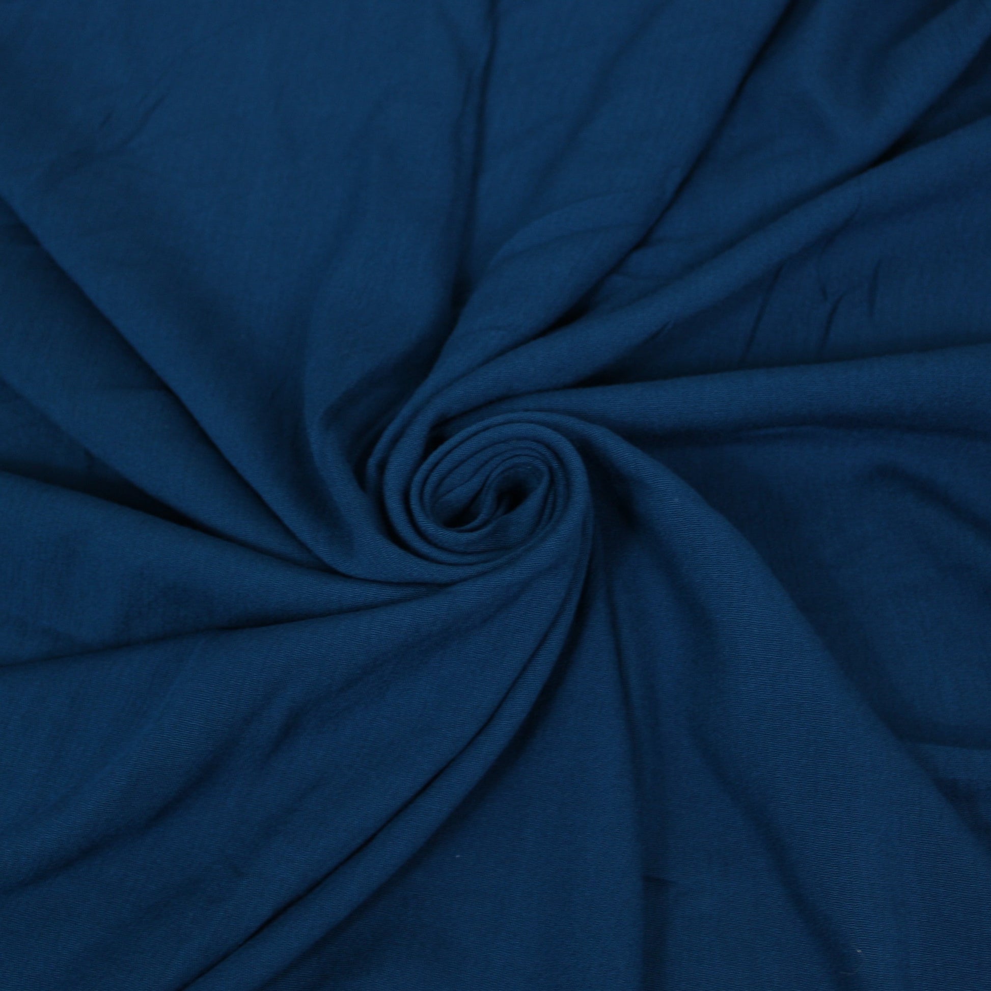 Tissu crêpe viscose - bleu canard - photo 1/3 | So Tissus