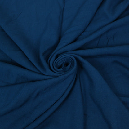 Tissu crêpe viscose - bleu canard - photo 1/3 | So Tissus