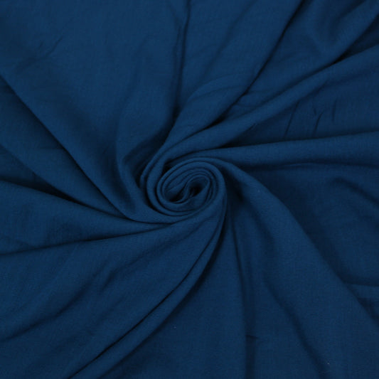 Tissu crêpe viscose - bleu canard - photo 1/3 | So Tissus