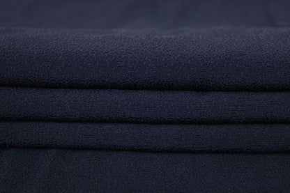 Fabric crepe viscose - navy blue