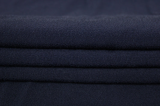 Fabric crepe viscose - navy blue
