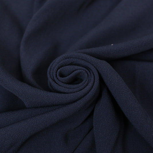 Fabric crepe viscose - navy blue
