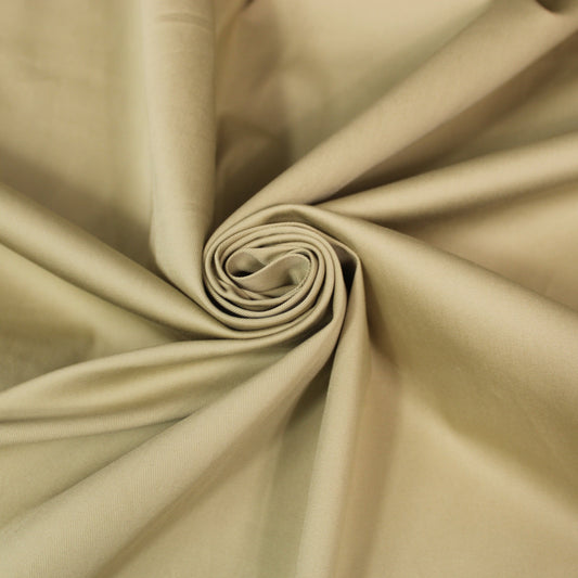 Tissu gabardine de coton - beige - photo 1/3 | So Tissus