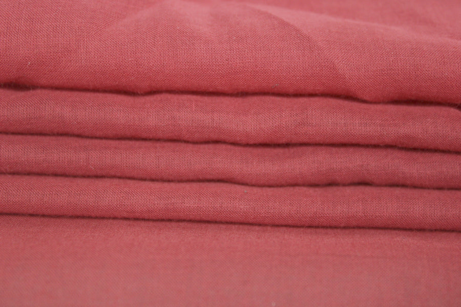Tissu voile de coton - rouge tomette