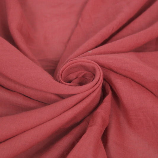 Tissu voile de coton - rouge tomette - photo 1/3 | So Tissus