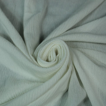 Tissu crêpon viscose - blanc