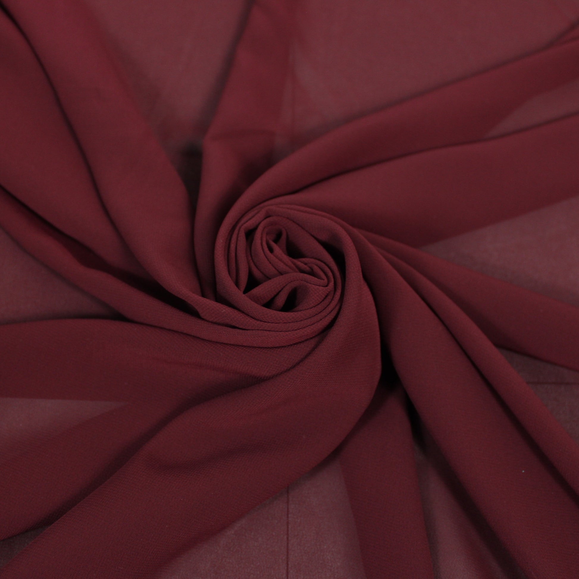 Tissu crêpe georgette  - bordeaux - photo 1/4 | So Tissus