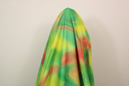 Tissu crêpe japonais - imprimé tie and dye - ton vert - photo 4/4 | So Tissus